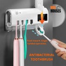 Toothbrush Sterilizer UV - Antibacterial Toothbrush; Color white; Push Inward; Single handed operation; Push in. Put toothpaste on the brush; SmartBrush Vibe Houses