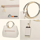 Bag - Eco-leather (PU) - four images together of this bag details; vibe houses
