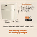 Trash can; Specifications; Shape: Rectangular; Material: PET+PP; Capacity: 9L; What’s in The Box: 1x Hangable Trash Bin; Mensure: 25.5cm. 15cm. 28cm; Order Now! Vibe Houses.