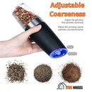 Salt and Pepper Grinder; A beautiful salt and pepper grinder. In operation. Showing adjustable roughness. adjust the fine grinding particles clockwise. adjust the grinding coarse particles counterclockwise. vibe houses