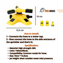 360° Automatic Rotary Garden Water Irrigation Sprinkler System