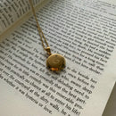 Necklace with Initial Pendant AZ- Semi-jewel. 18k Gold Plated