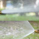 Pressure washer - two images together demonstrating how the pressure washer has multiple water jet modes. Order Now; AquaFoam Pro by Vibe Houses.