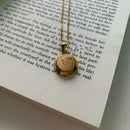 Necklace with Initial Pendant AZ- Semi-jewel. 18k Gold Plated