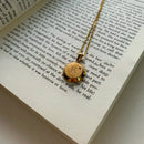 Necklace with Initial Pendant AZ- Semi-jewel. 18k Gold Plated