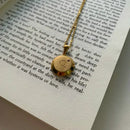 Necklace with Initial Pendant AZ- Semi-jewel. 18k Gold Plated