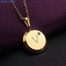 Letter Pendant Necklace; V; Alphabet:  Free Shipping and Incredible Discounts; Limited Stock; Buy Now; vibe houses