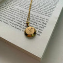 Necklace with Initial Pendant AZ- Semi-jewel. 18k Gold Plated