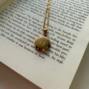 Necklace with Initial Pendant AZ- Semi-jewel. 18k Gold Plated