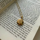 Necklace with Initial Pendant AZ- Semi-jewel. 18k Gold Plated