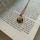 Necklace with Initial Pendant AZ- Semi-jewel. 18k Gold Plated