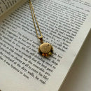 Necklace with Initial Pendant AZ- Semi-jewel. 18k Gold Plated