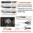 Stainless Steel Knife Set 6 Pcs - Product Parameters; Material: 3Crc13 Stainless Steel + Non Stick Coating; Package 36,5 x 21,5 x 3cm; Cotain: 06 Pcs Kitchen Tool; Weight: 980g; Only the above package content, other products are not included; order now; vibe houses