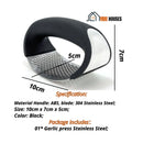 Garlic press Premium stainless steel;  Specification Material Handle: ABS, blade: 304 Stainless Steel; Size: 10 cm * 7 cm * 5 cm; Color Black; Package Includes 01 * Garlic press Stainless Steel; Order Now; Vibe Houses