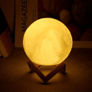 Full Moon 3D Lampshade - With Stand