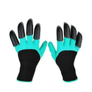 01 pair Waterproof gardening gloves with  8 claws; Color green; Order now; vibe houses
