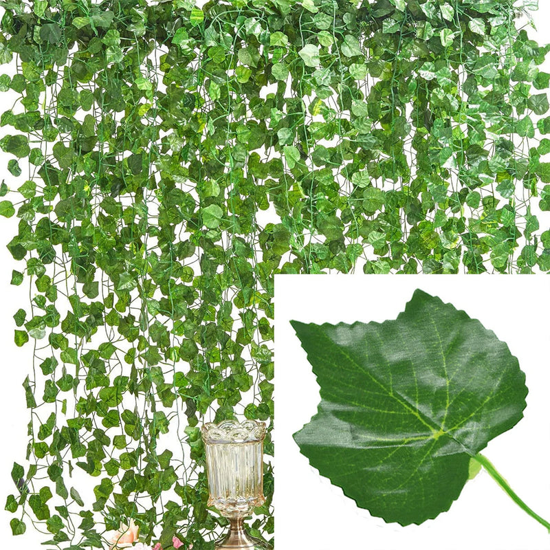 Artificial Plants - Image Grape Vines leaves. 12 Units of artificial plants measuring 200cm (2 meters) 78.7 Inch each. Buy Now Get Yours! Vibe Houses