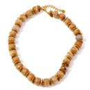 Terra Gold Statement Necklace, the jewelry is now enlarged. Shows details. Order now. vibe houses