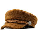 Cap | BelleMar sailor beret, the image shows the model in brown, order now, vibe houses