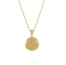 Necklace with Initial Pendant AZ- Semi-jewel. 18k Gold Plated