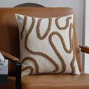 Cushion cover; in coffee color, decorating a chair, order now; vibe houses