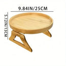 Armrest tray for the sofa. Material: Wood and hinge. Color: Beige Size: 25cm/10in.(diameter). order now; Vibe Houses