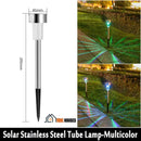 Solar Powered Garden Lights, Solar Stainless Steel Tube Lamp-Multicolors; Order Now; Vibe Houses