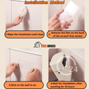 Trash can Installattion method. 1 Wipe the installation wall clean; 2 Remove the film on the back of the scratch free sticker; 3 Stick to the wall to exhcust air; 4 Wait for installation after standing for 24 hours. Vibe Houses.