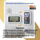 Case phone waterproof bidirection rotation; Features; High Perspective Window - 100% Waterproof; Usage Scenario: Everywhere, Touch screen; Usage Scenario: Everywhere, Touch screen; Capacity Size -10x19cm Phones Up 17cm; Primary Material: Plasticvibe houses; vibe houes