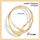 Necklace choker gold-  diameter: 11cm / 4.3 Inch; weight: 178.6 g; 6.3 Oz; vibe houses