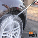 High Pressure Washer - For washing car tires and hubcaps. AquaFoam Pro by  Vibe Houses.