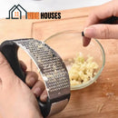 Garlic press premium stainless steel; Show the crushed garlic; Vibe Houses