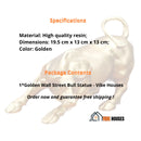 Wall Street Bull Statue - Golden; Specifications; aterial: High quality resin; Dimensions: 19.5 cm x 13 cm x 13 cm; Color: Golden; Package Contents;  1*Golden Wall Street Bull Statue; Order now and guarantee free shipping ! Vibe Houses